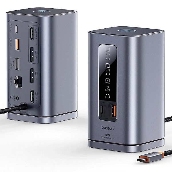 Stacja dokująca Baseus Spacemate RD1 hub 11w1 USB-C - 2xHDMI 4K(at)60H