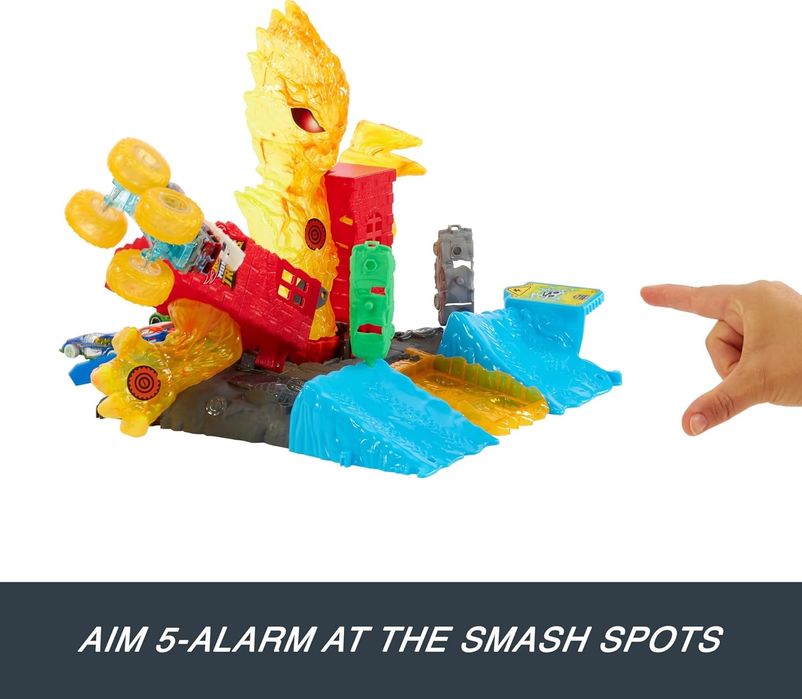 Трек Hot Wheels Monster Trucks Хот вілс 5 Alarm Вогняна вежа хот вилс