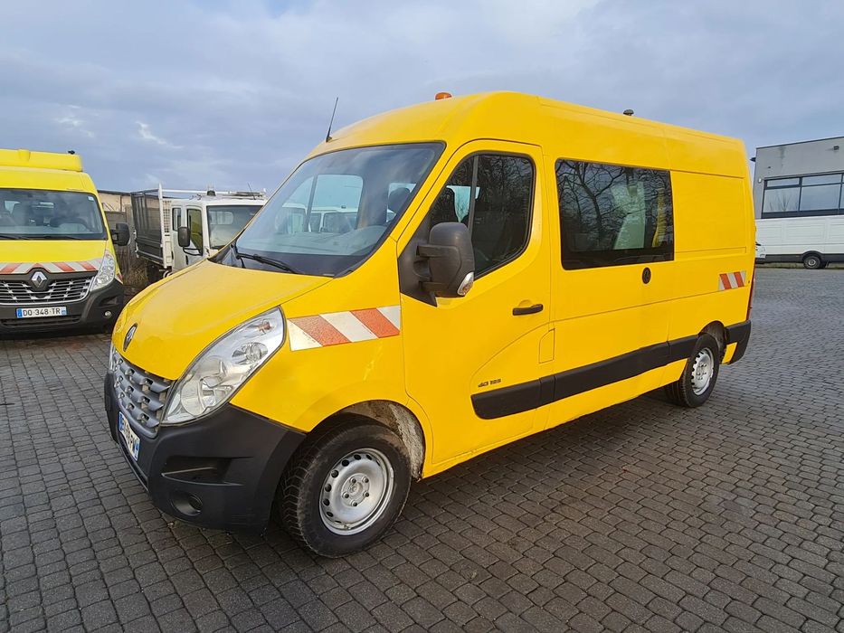 Renault Master 2011r. Brygadówka DUŻY WYBÓR 7 Osobowa Parktronic KIima L2H2  Dobel Doka Dubelkabina Dobelkabina Dubel