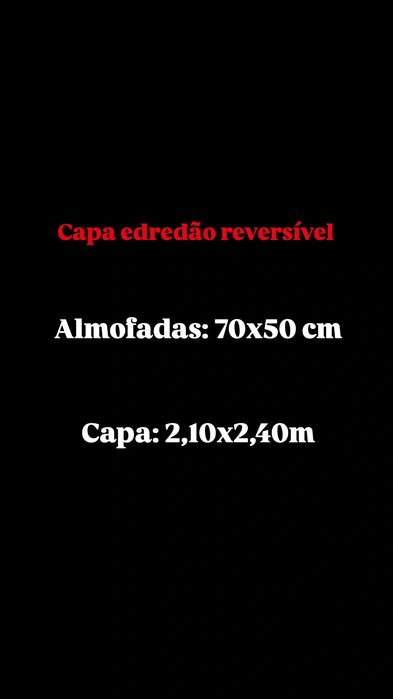 Capa de edredão reversível