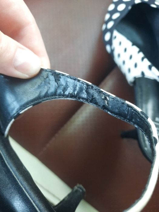 Туфлі слінгбеки в горох