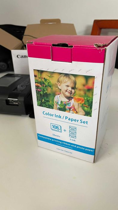Impressora portátil Canon, novíssima, usada apenas para 5 impressões