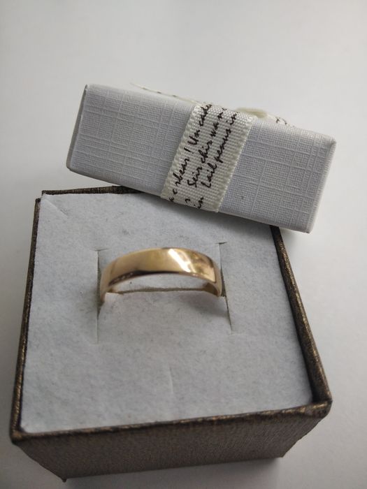 Złota obrączka rozmiar 10 złoto 583   900