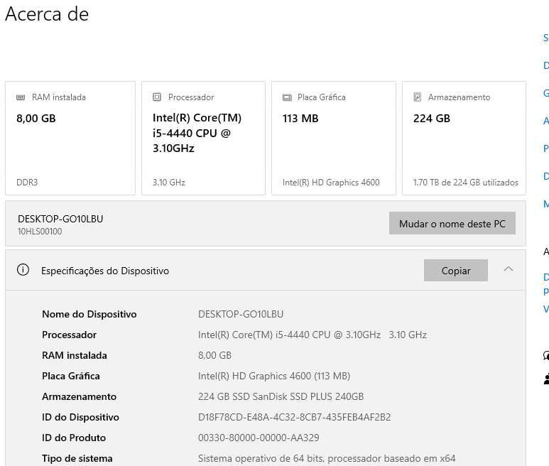 PC Lenovo M93P Intel i5-4570U l 8GB l 240 SSD