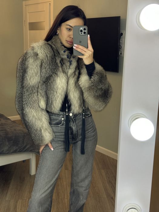 Шуба з чорнобурки