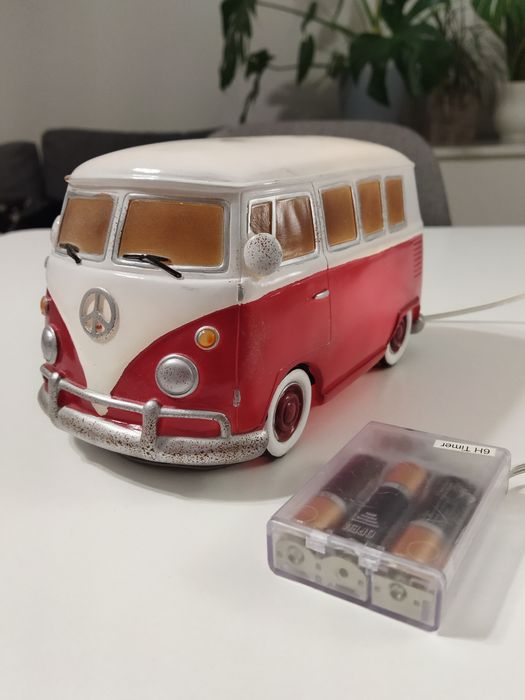 Lampka nocna Volkswagen Bus T1 Ogórek transporter Markslojd Sweden Nostalgi VW T1 Lampa stołowa unikat retro vintage classic cult bullik