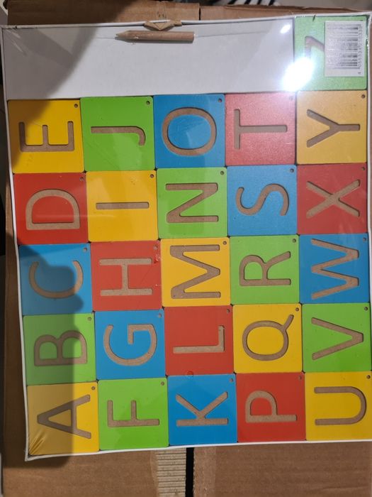 Jogo abecedário madeira