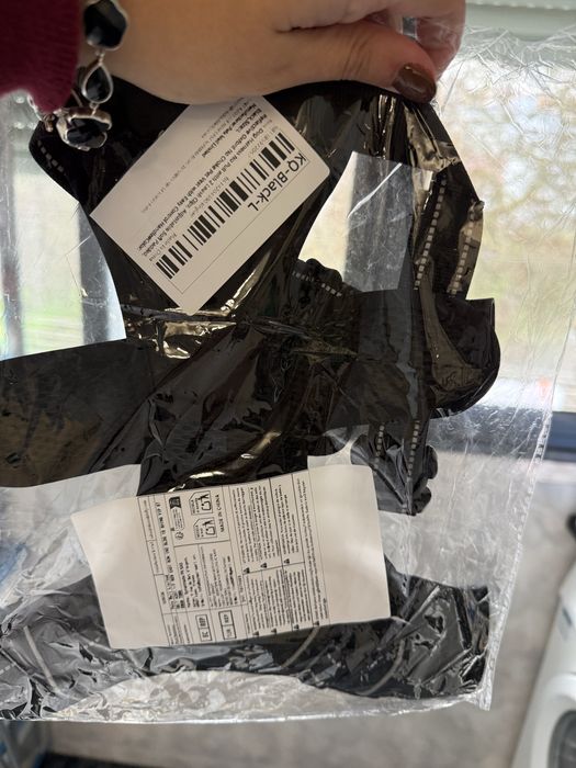 Arnês novo/selado preto TAM. L