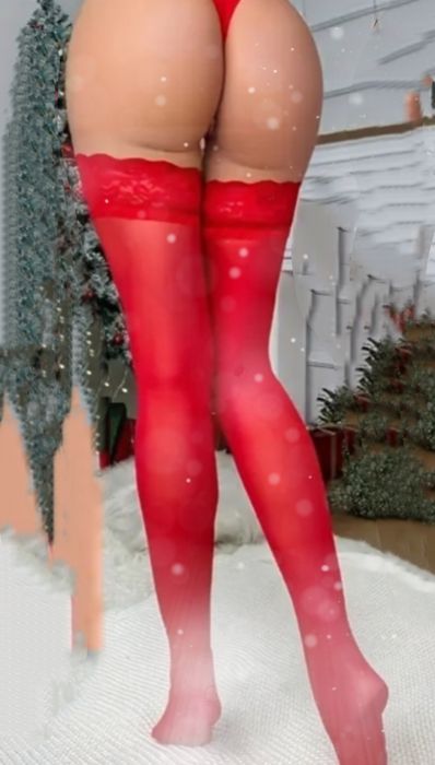 Czerwone pończochy sexy używane rozmiar S