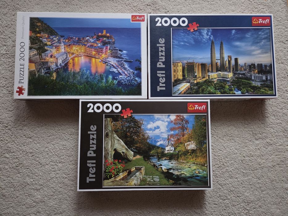 Zestaw puzzli 1500 i 2000 elementów