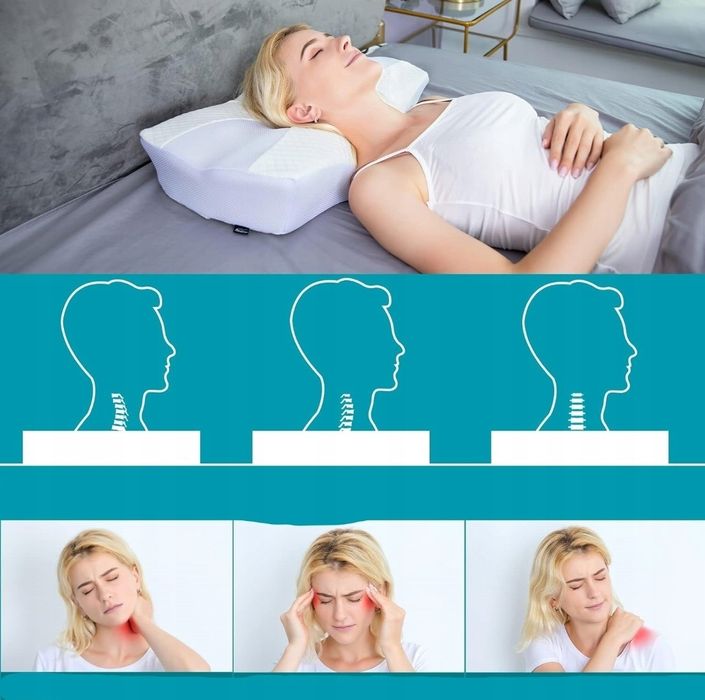 SAHEYER poduszka ortopedyczna biała MEMORY FOAM PIANKA 58CM
Zmniejsz b