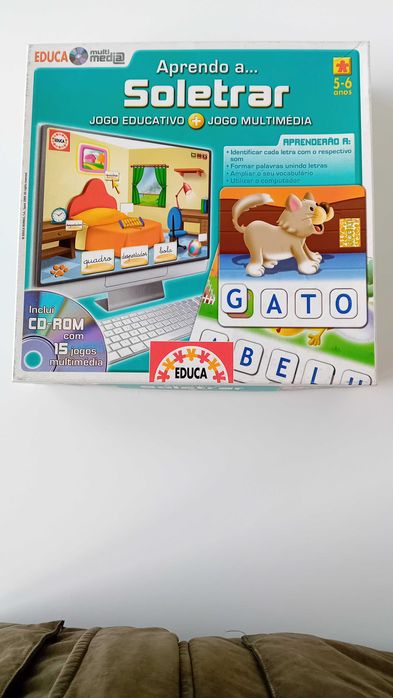 Jogo didáctico aprendizagem leitura