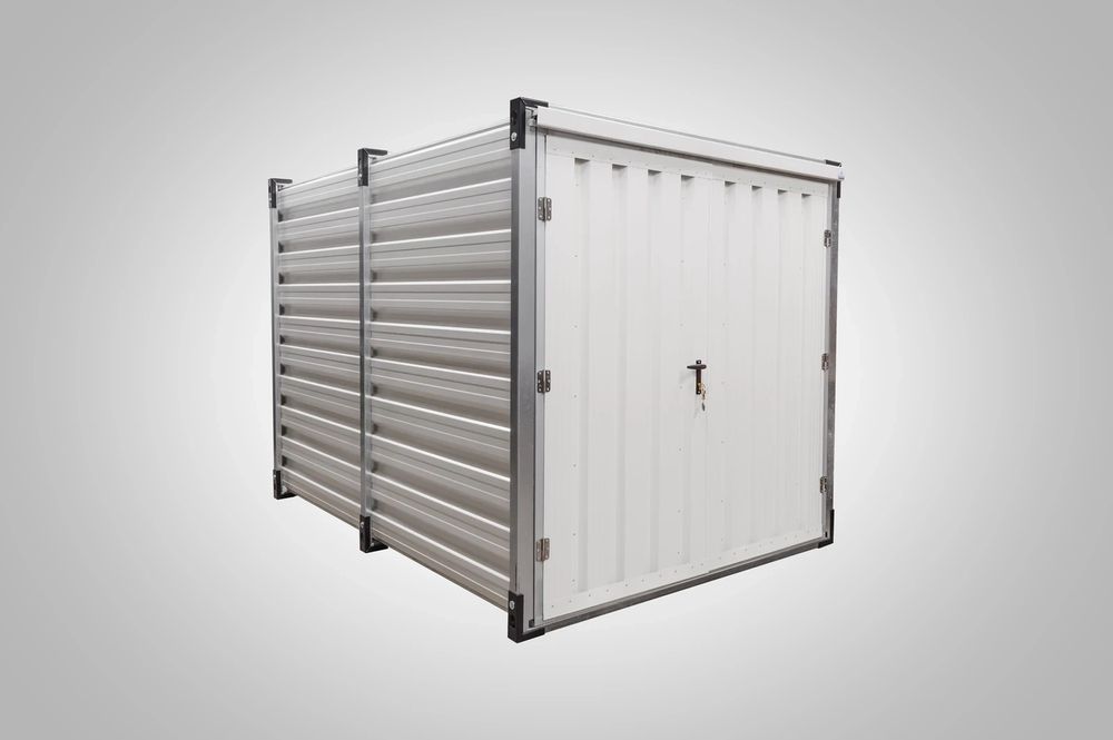 Kontener magazynowy 3 m Biały RAL 9010