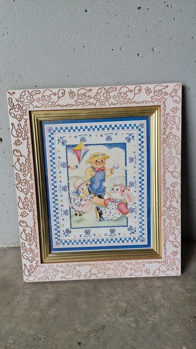Quadro de madeira para crianças