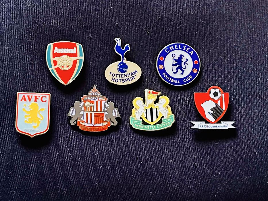 Odznaki klubów piłkarskich - kolekcja 46 sztuk