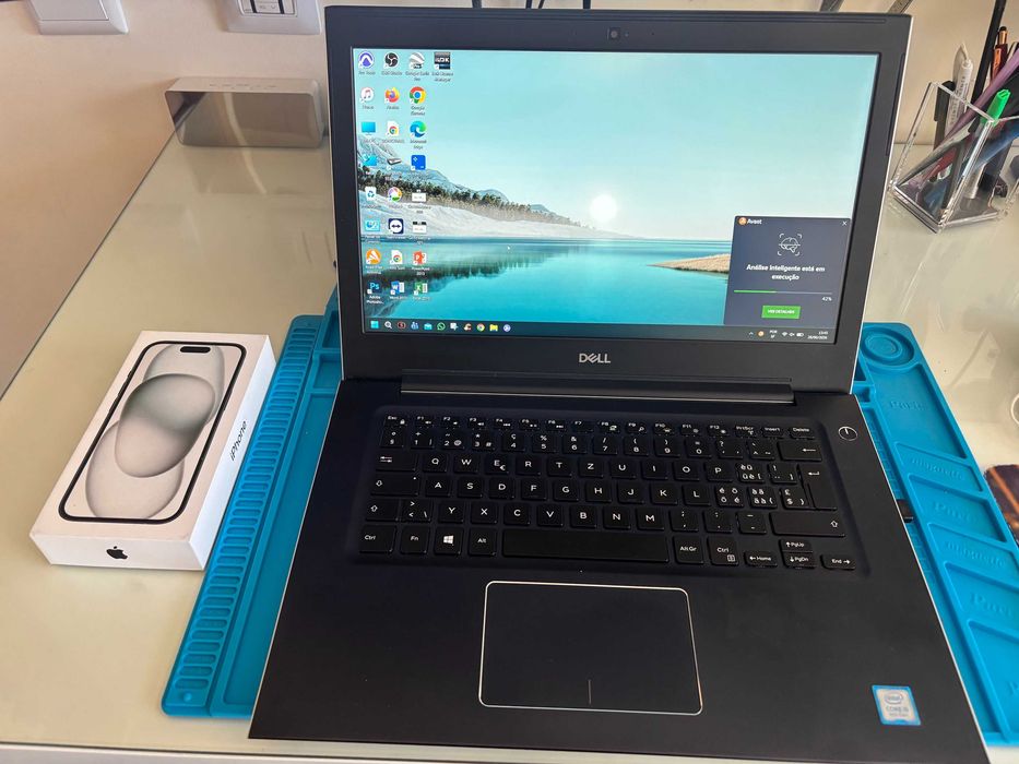 Portátil Dell Vostro 5471 com processador Intel i5, 8GB de RAM e SSD de 480GB. bateria nova!