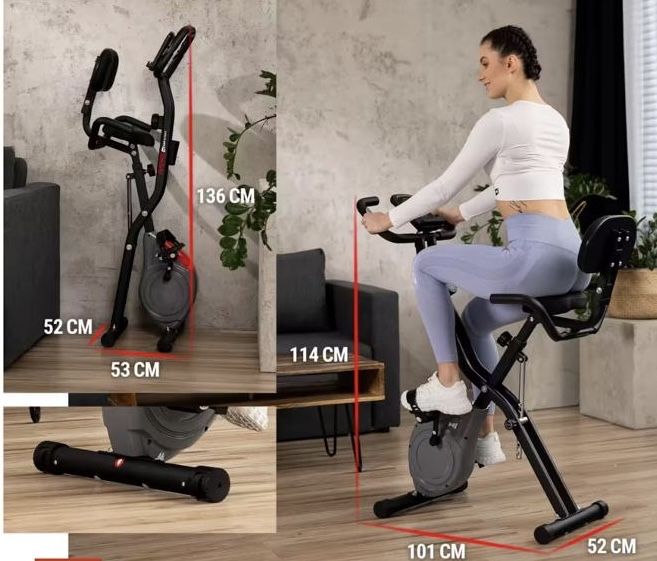 Rower magnetyczny składany X-bike HS-3030X Apeks Czarny