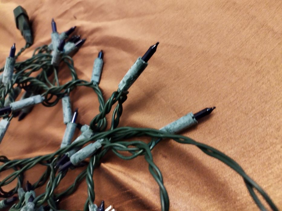 Lampki choinkowe Niebieskie retro