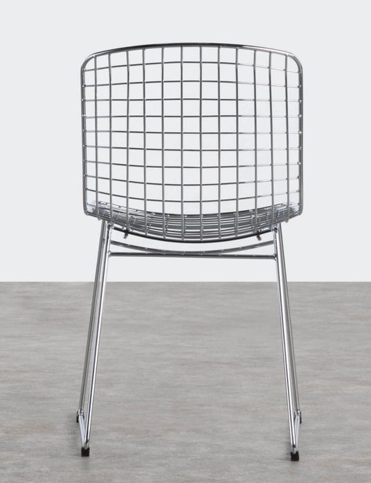 Conjunto 6 cadeiras de jantar cromado BERTOIA