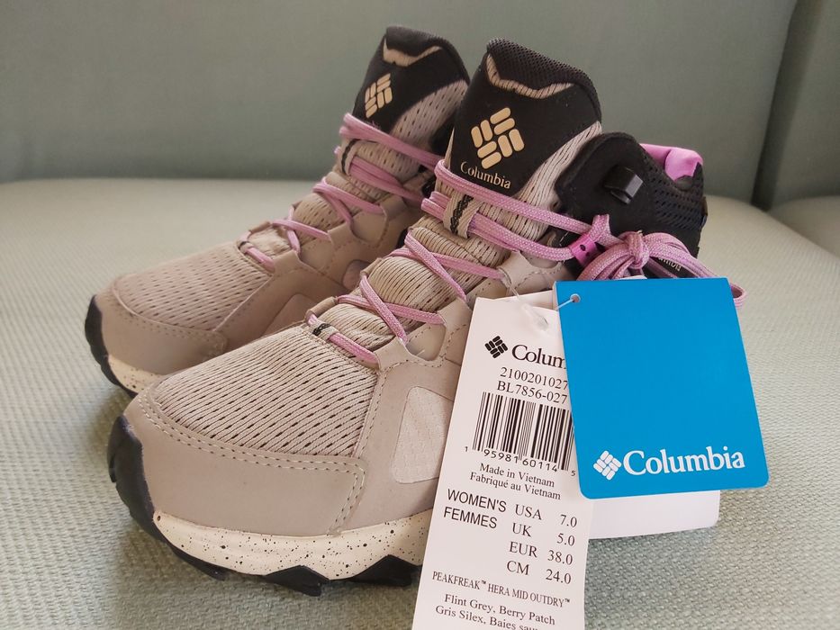 Nowe Columbia Peakfreak Hera Mid Outdry damskie buty hikingowe r.38