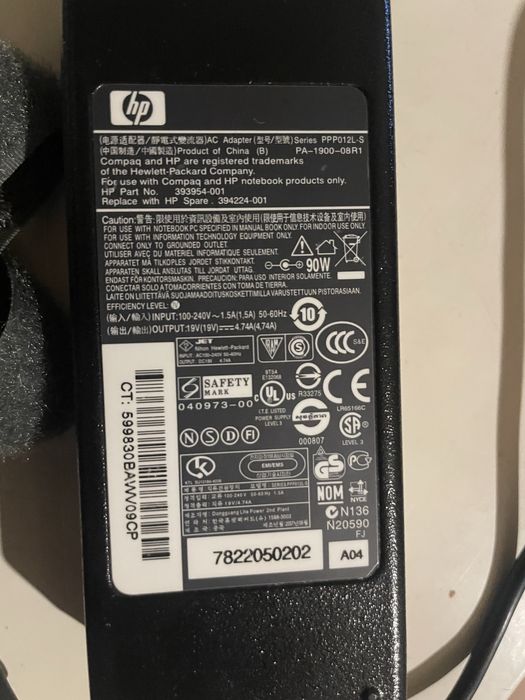 HP ładowarka do laptopa