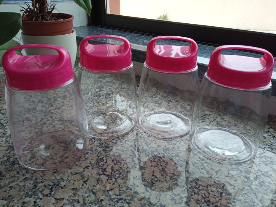 Frascos organização de cozinha