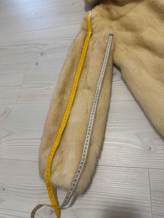 Шуба норкова коротка автоледі світла бежева, Pelliccia Furs, р. ХS-S