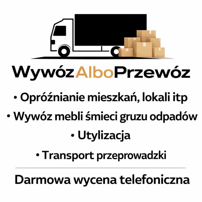 Opróżnianie mieszkań Sprzątanie piwnic Wywóz starych mebli odpadów