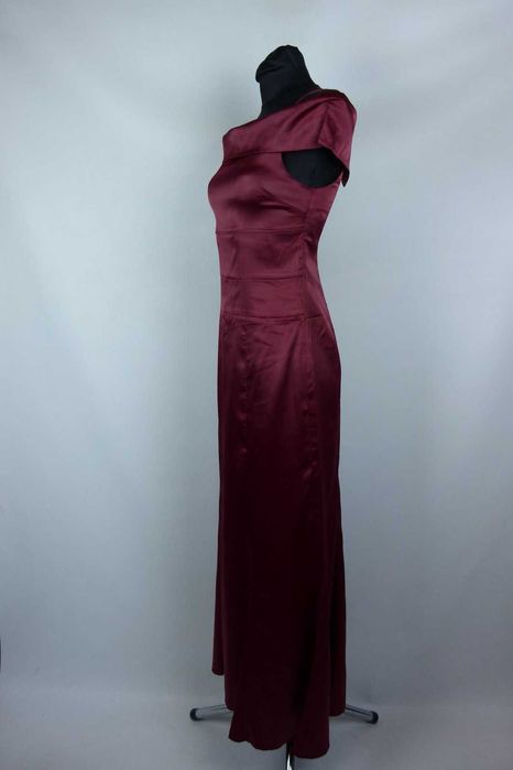 Bonprix wieczorowa satynowa sukienka maxi 8 / 34