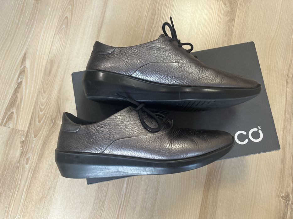 ECCO  р.37 Туфли макасины полуботинки