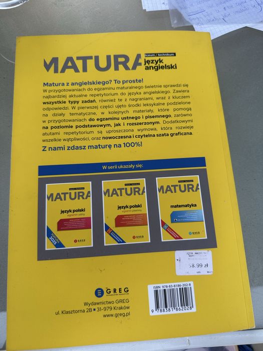 Repetytorium z angielskiego do matury.