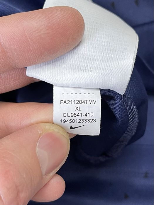 Nike dri-fit поло футболка XL размер спортивная синяя