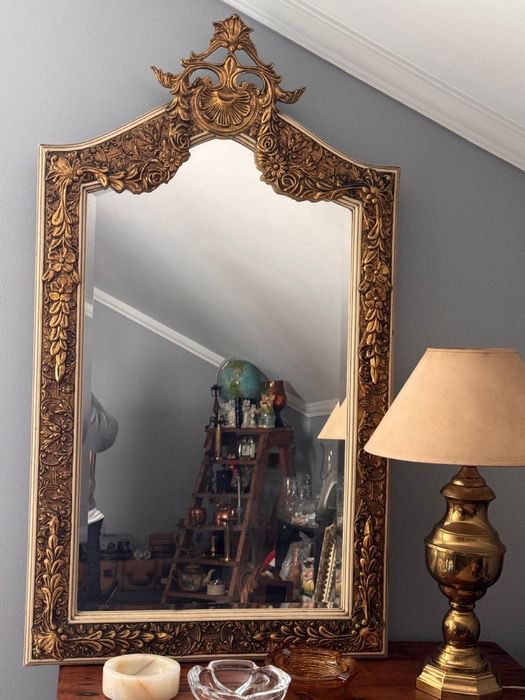 Vintage talha dourada Espelho