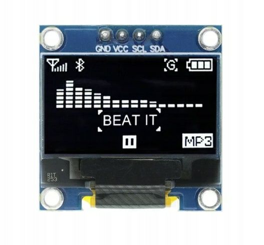 Дисплей oled 0,96 контроллер ssd1306 arduino i2c белый