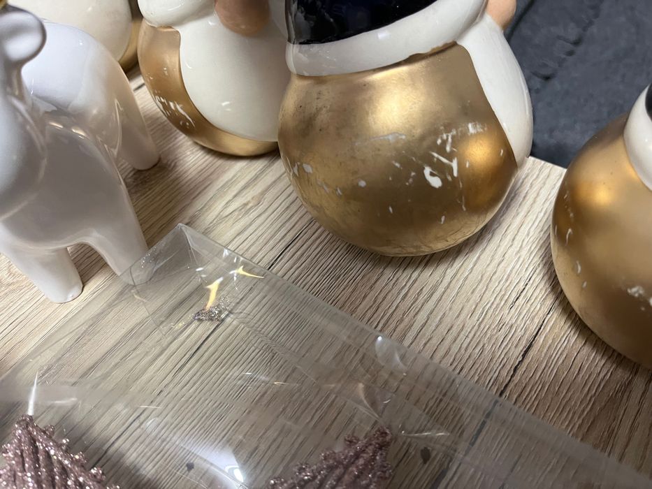 Skrzaty i inne ceramiczne zestaw uszkodzone