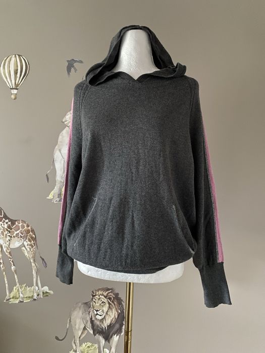 Bawełniana dzianinowa bluza z kaszmirem bluza z kapturem kaszmirowa