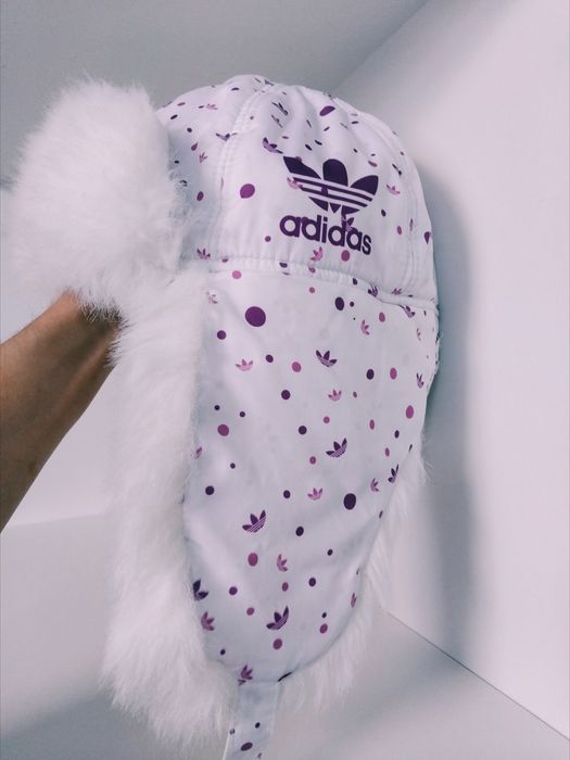 Нова шапка-ушанка Adidas, рукавички Lassie