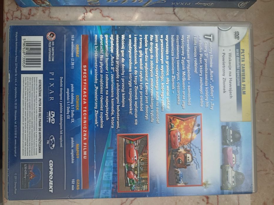 Film Auta 2  DVD ,disney pixar