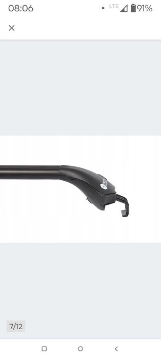 Bagażnik bazowy Modula OVAL BAR czarny - relingi zintegrowane