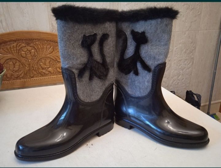 Сапоги рез,новые,р.37, босоножки КОЖА лакир-я, Вид потряс