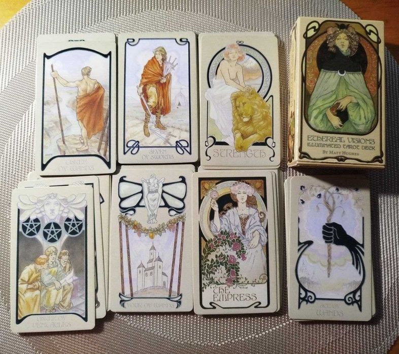 Карти таро ефірних видінь (ethereal visions tarot), без золодіння.