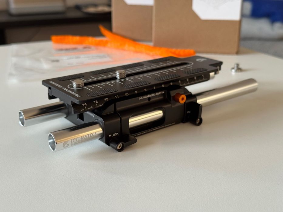 Bright Tangerine Create Baseplate Kit ROD 15mm dovetail Manfrotto/DJI