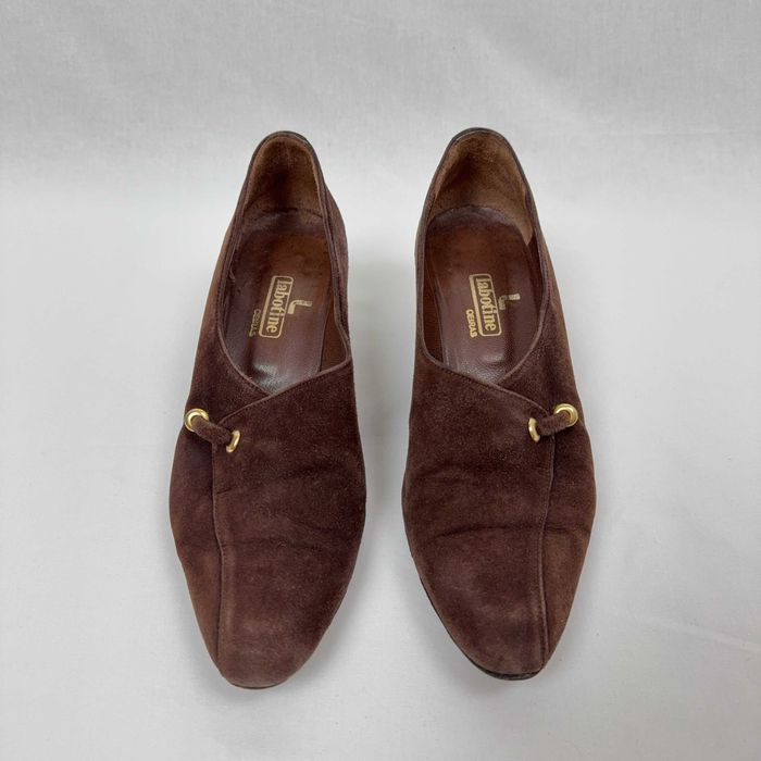 Sapatos Camurça Castanha Vintage Labotine Tam 35.5 (EU 35)