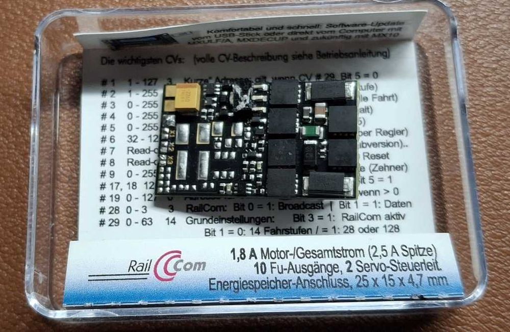 Dekoder jazdy DCC Zimo mx635 plux22