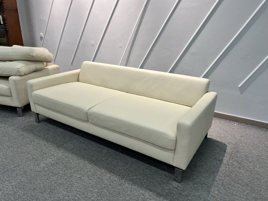 Диван трійка крісло шкіряний нерозкладний