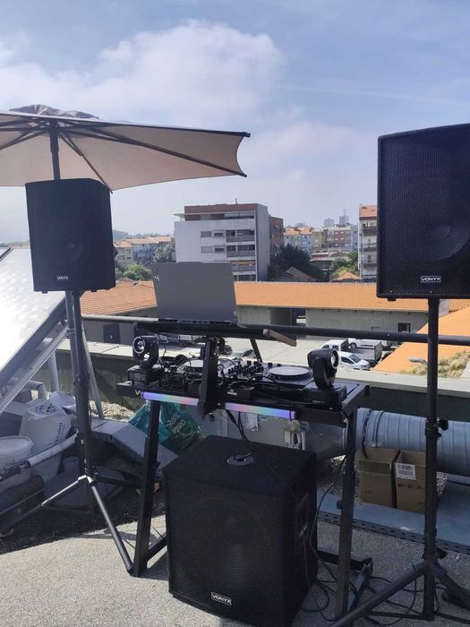 Colunas Ativas com subwoofer 18 kit completo