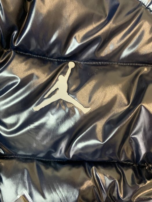 Пуховик темно синий Jordan  Детский Взрослый Зима ДемиСезон. 104-152