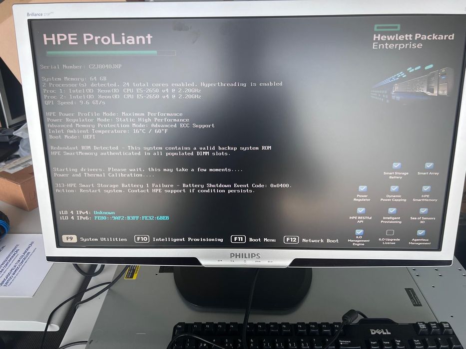 Servidor DL 380 G9 - 64GB RAM - Dual CPU E5-2650