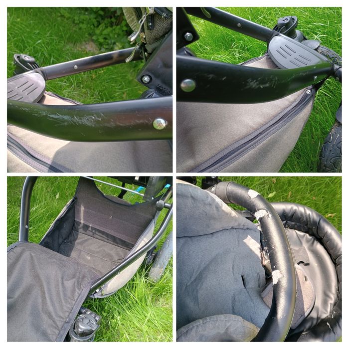 Wózek 3w1 tutek grander lift, gondola/spacerówka/fotelik + akcesoria