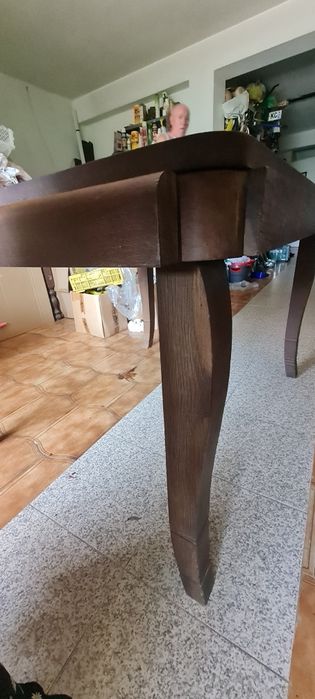 Mesa extensível de carvalho francês